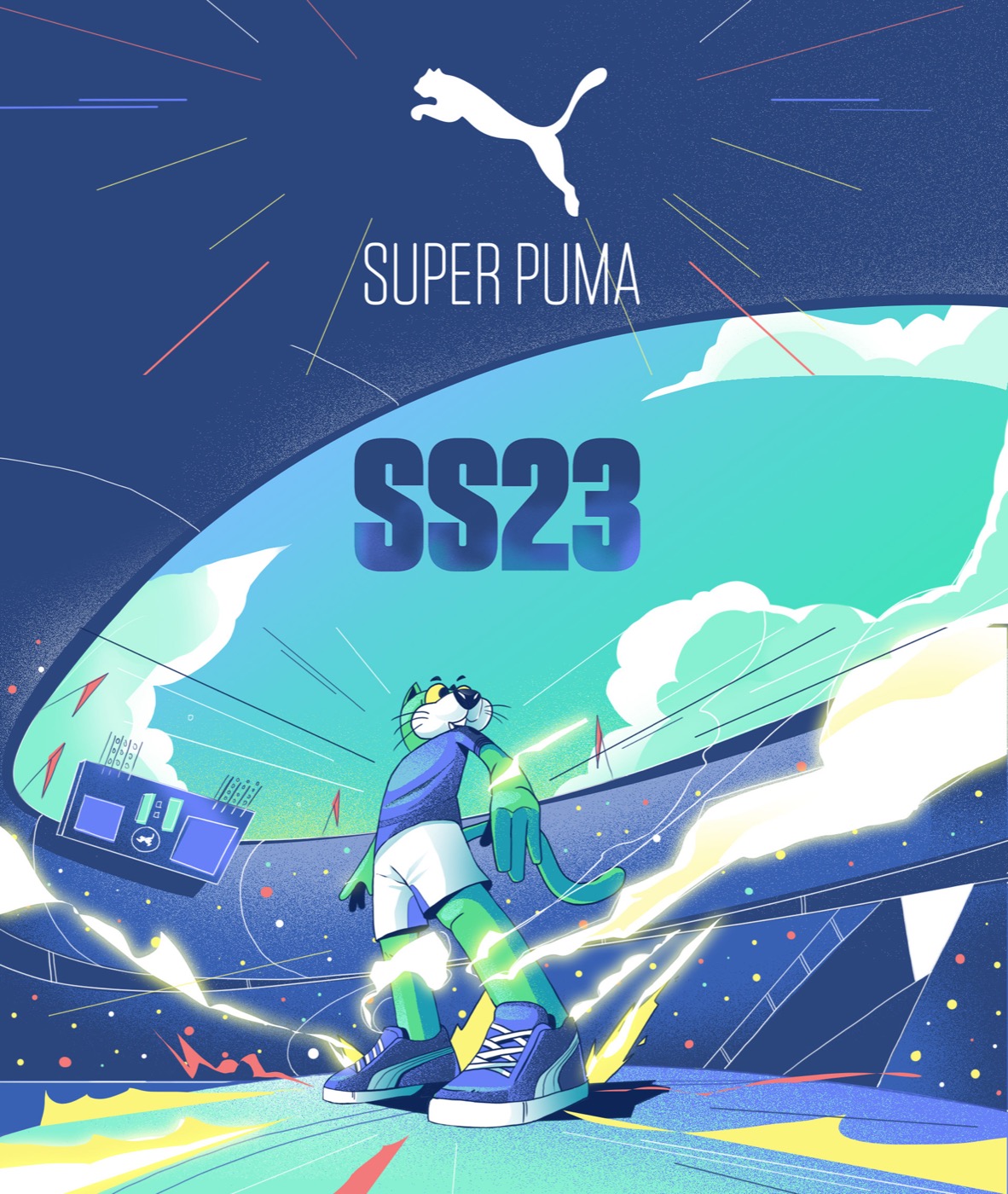 Key visual de Puma SS23 producido por Samsa.